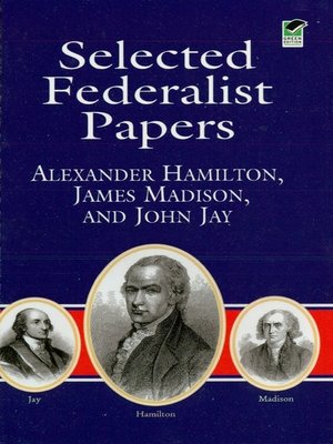 cover image of Selected Federalist Papers